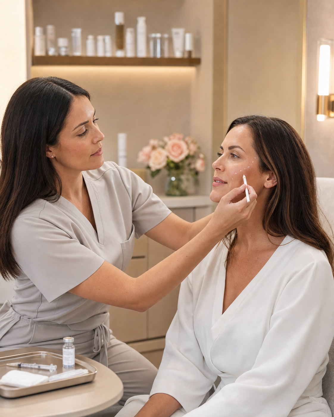 Professional Sculptra injectable consultation